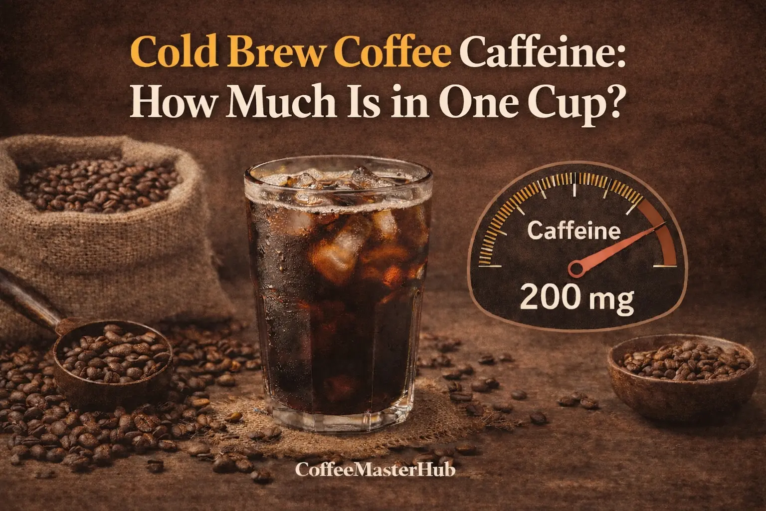 how much caffeine in a cold brew coffee per cup explained clearly