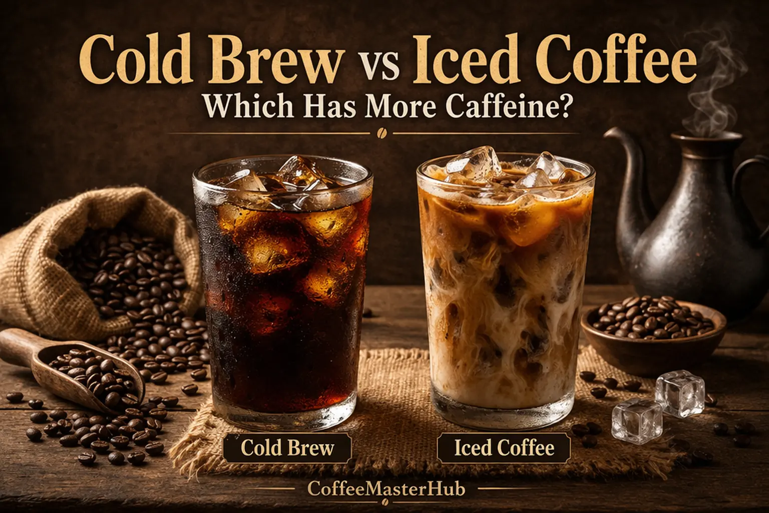 cold brew vs iced coffee caffeine comparison which has more caffeine