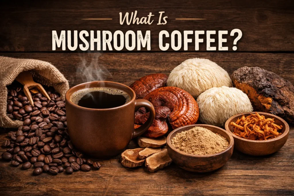 mushroom coffee ingredients and medicinal mushrooms