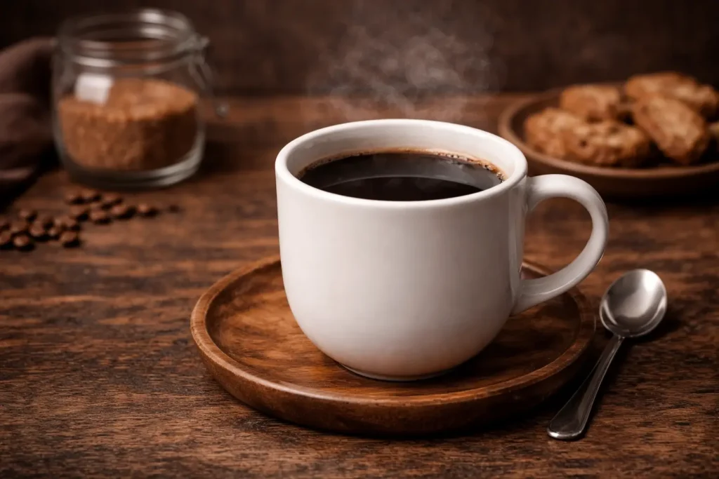 perfect cup of black coffee at home