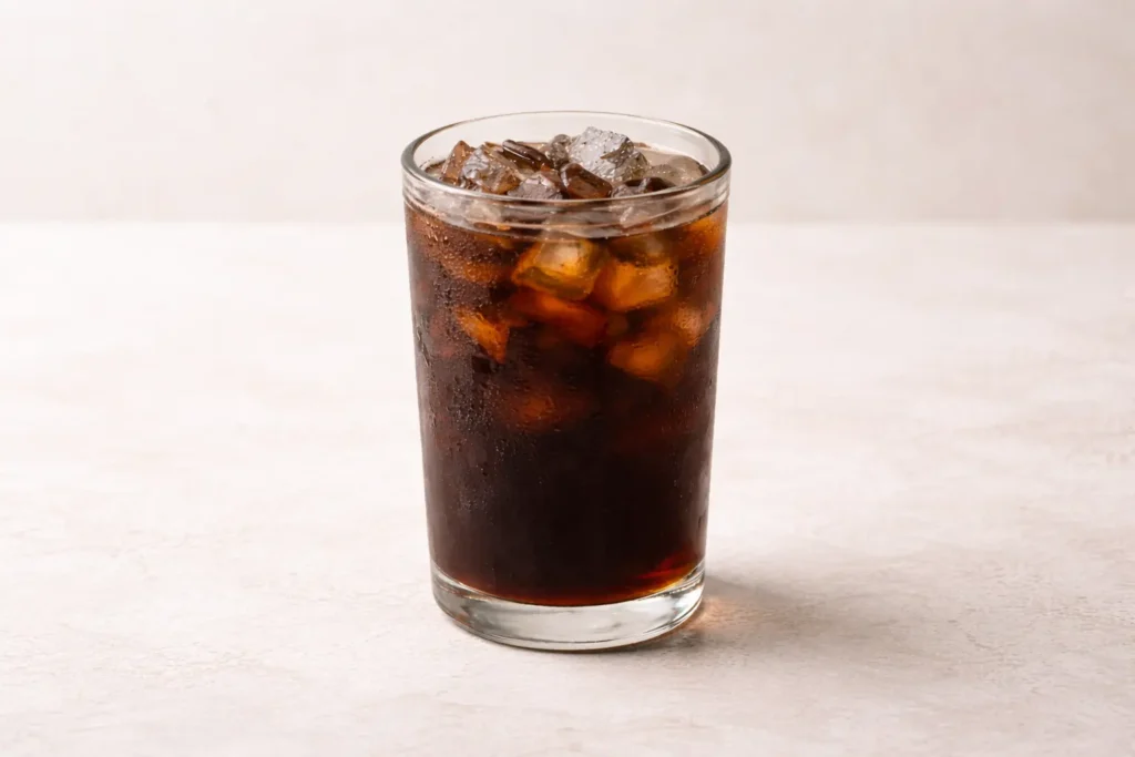 how do you drink cold brew coffee in a glass with ice