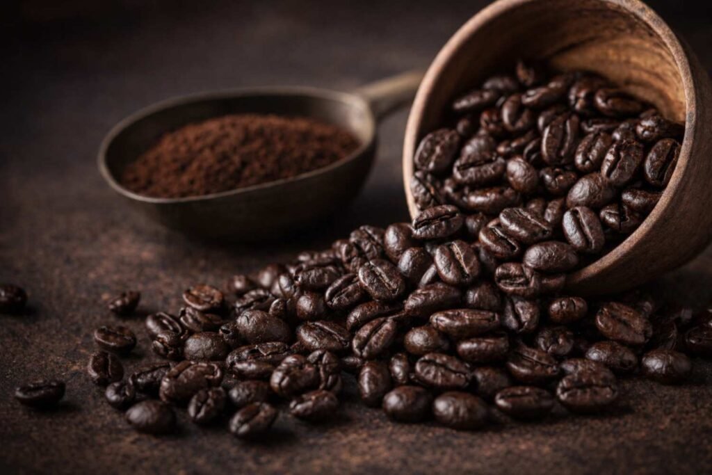 what is french roast coffee dark roasted beans close up