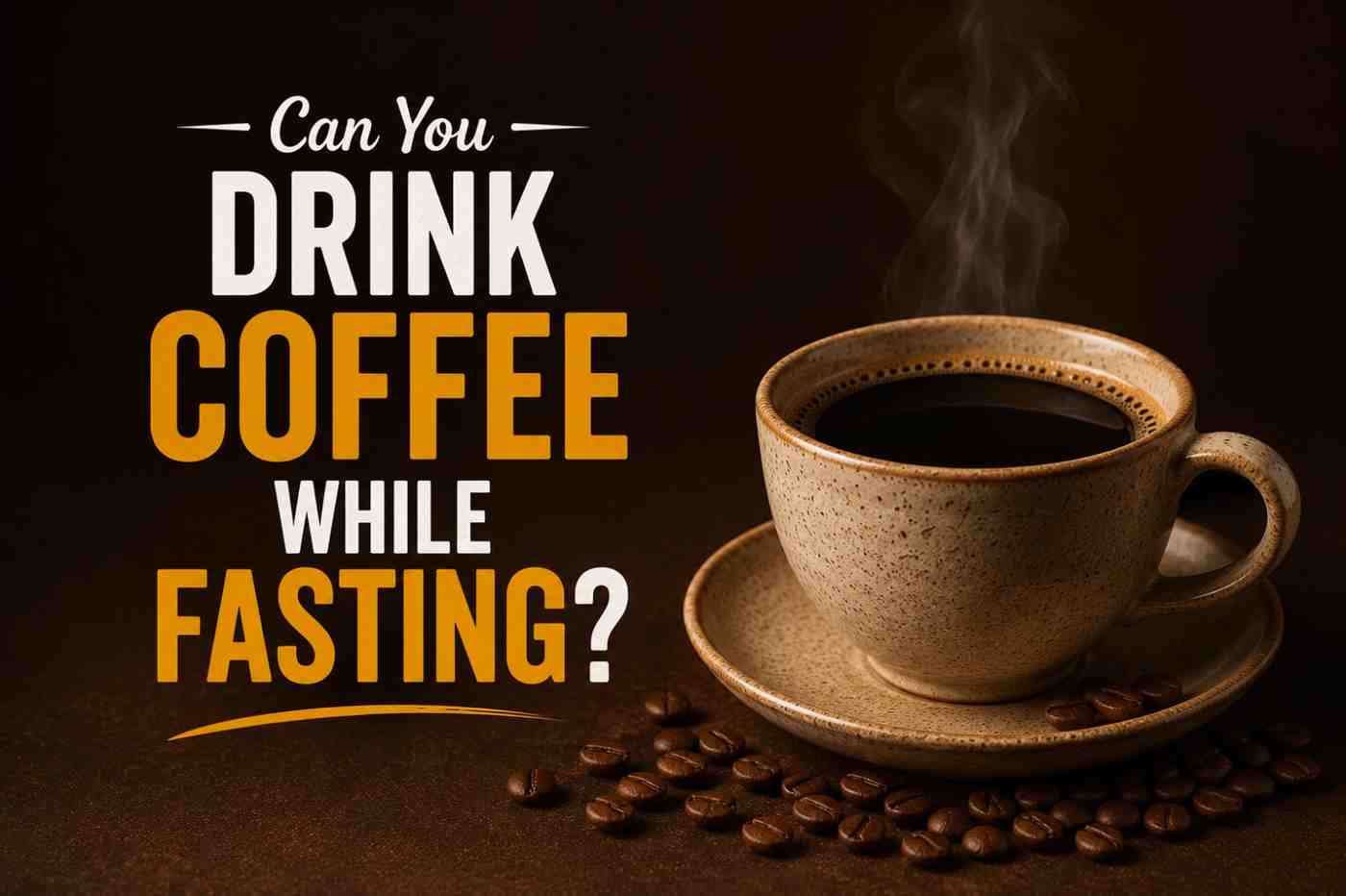 Person holding coffee cup illustrating can you drink coffee while fasting