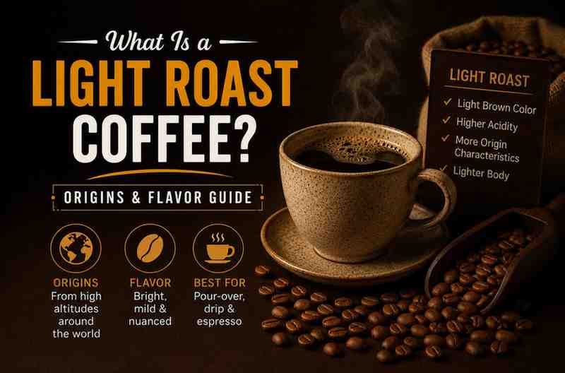 What is a light roast coffee. Learn how light roast differs from dark roast, its flavor profile, caffeine content, and best brewing methods for maximum flavor.