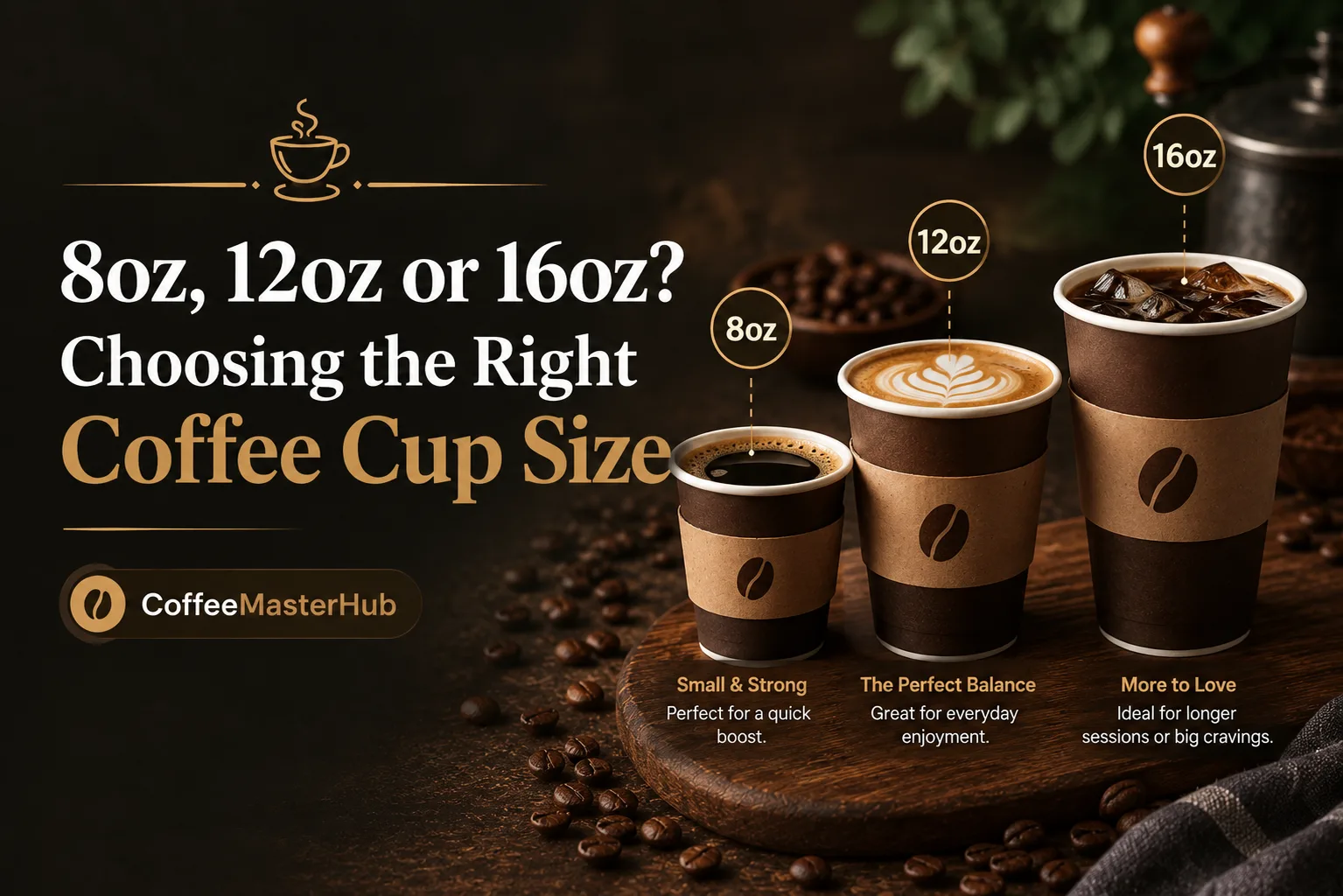 Walk into almost any busy coffee shop and you will see several cup sizes behind the counter. 8oz. 12oz. 16oz. At first glance, choosing between them seems easy.