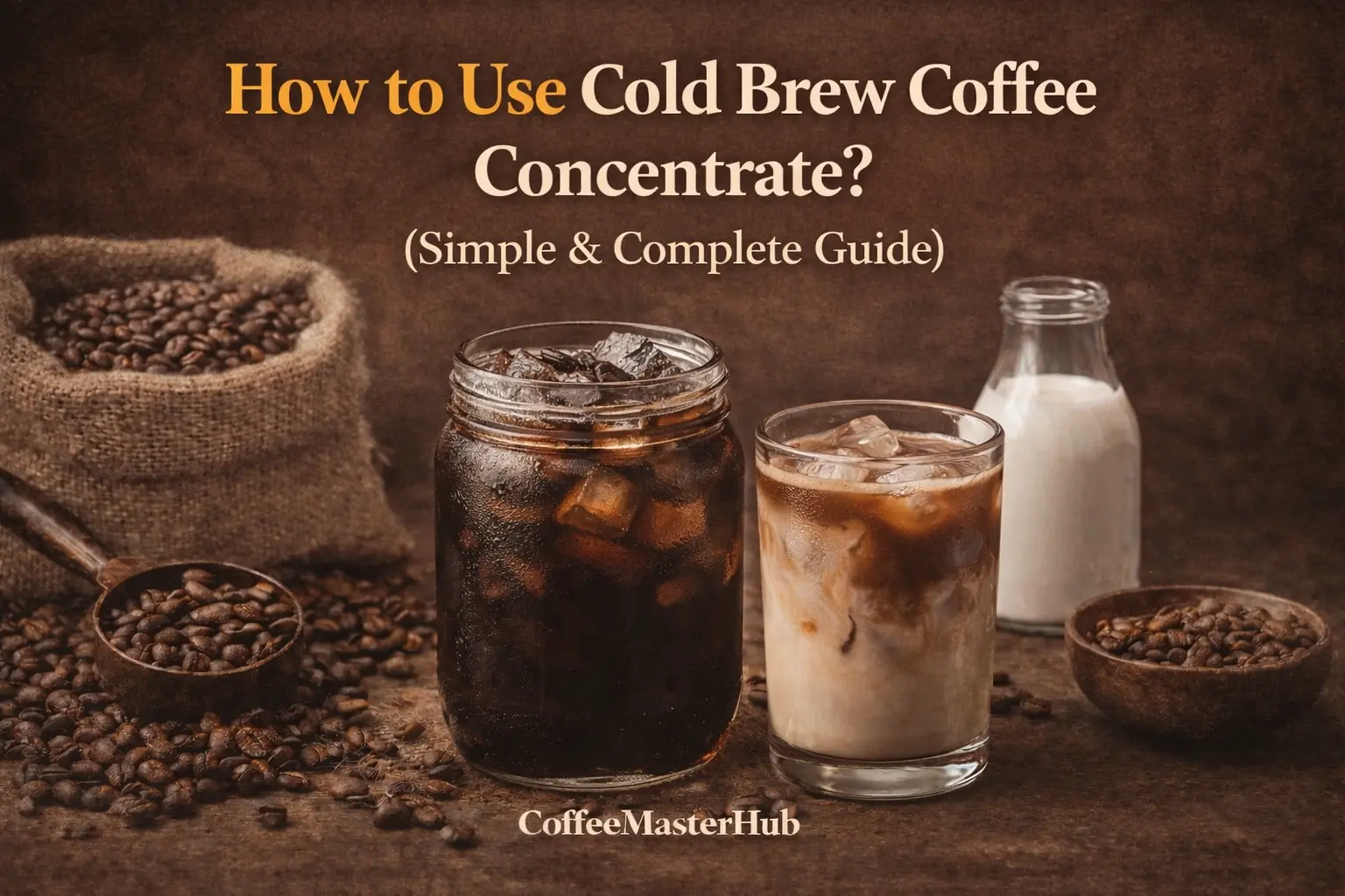 how do you use cold brew coffee concentrate for perfect ratio and smooth taste